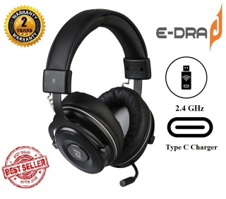 Tai nghe gaming không dây E-DRA EH493w NOOB Wireless 2.4 Ghz - sản phẩm tốt thumbnail