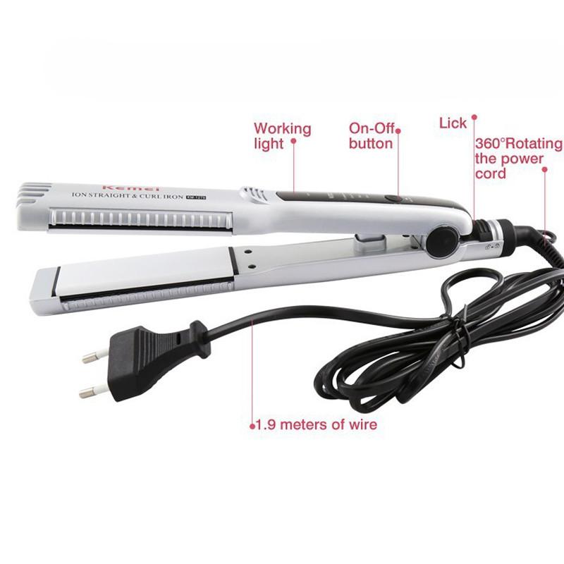 [HCM]Máy Kẹp Tóc Chỉnh Nhiệt Kemei KM 1279