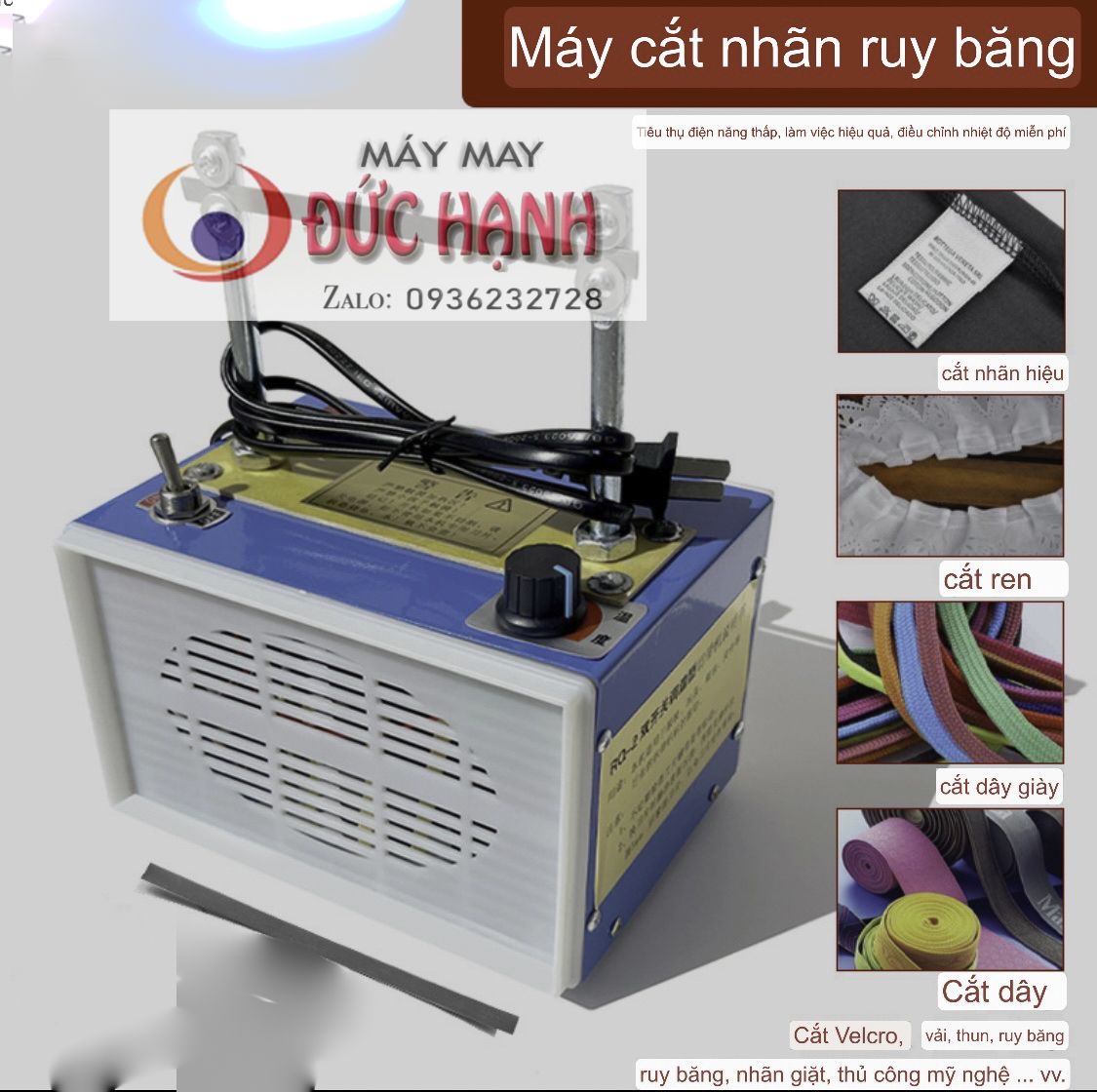 Máy cắt dây đai - cắt nhãn bằng nhiệt