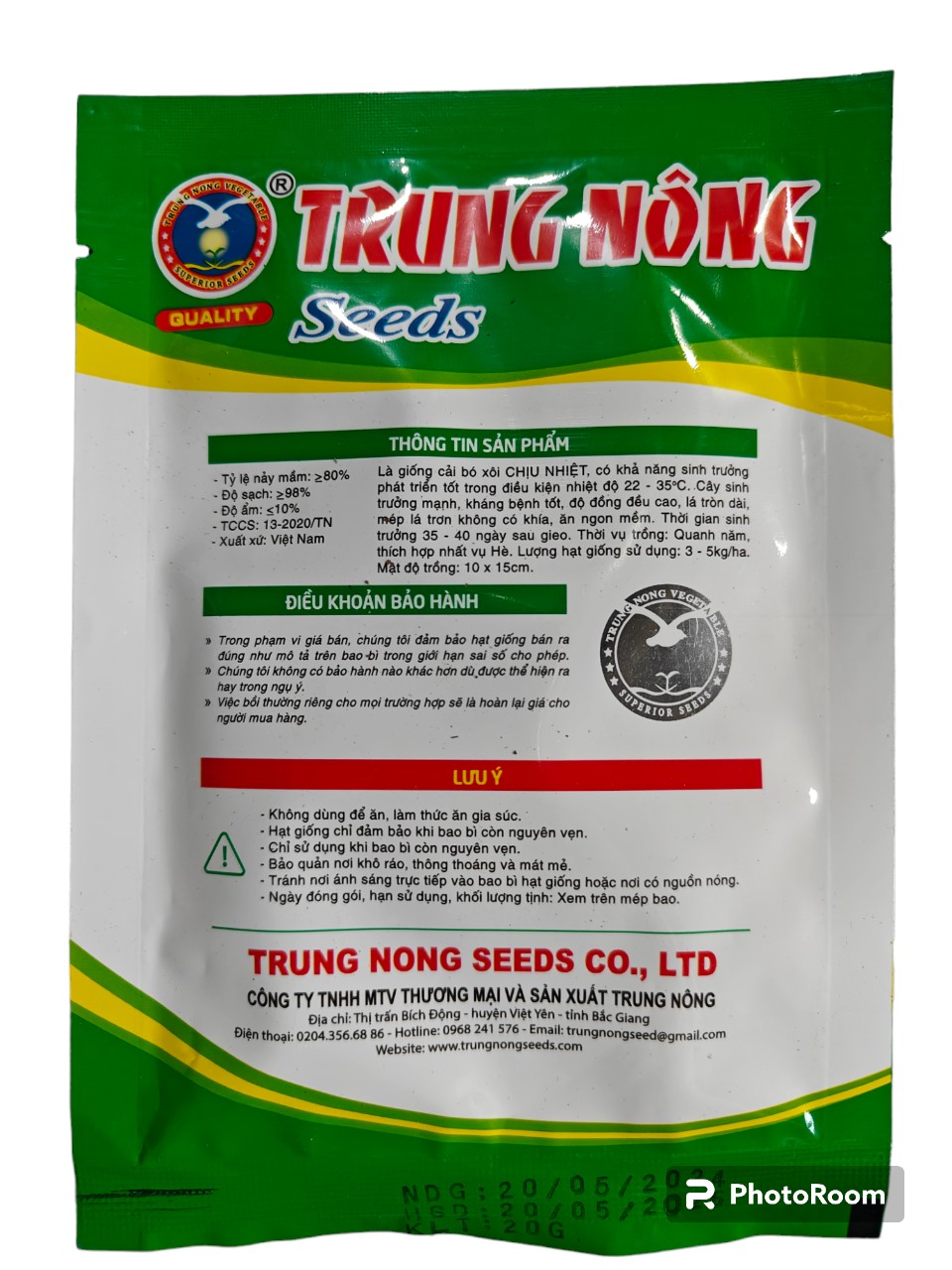 Hạt giống cải bó xôi chịu nhiệt (rau chân vịt) 20gr