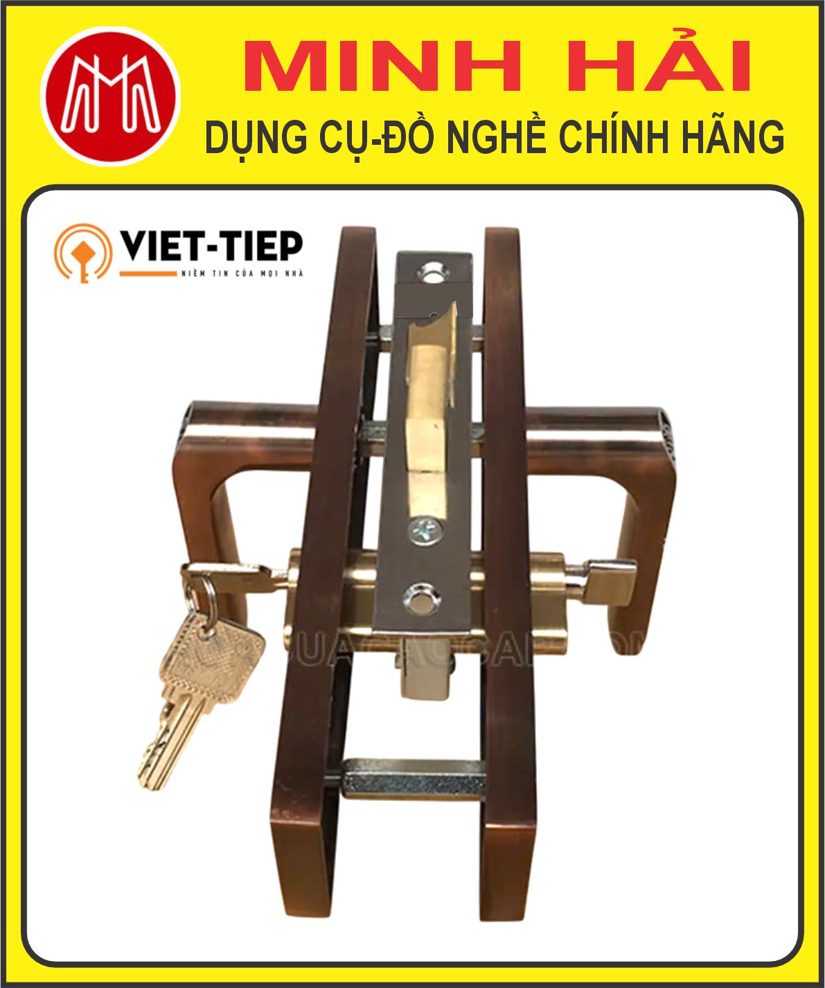Việt Tiệp - Khóa cửa thông phòng. Model: 04512. Chất liệu: hợp kim