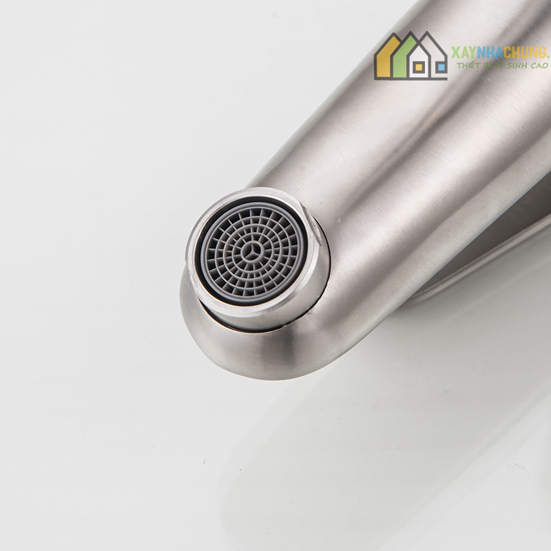 Vòi lavabo nóng lạnh inox 304