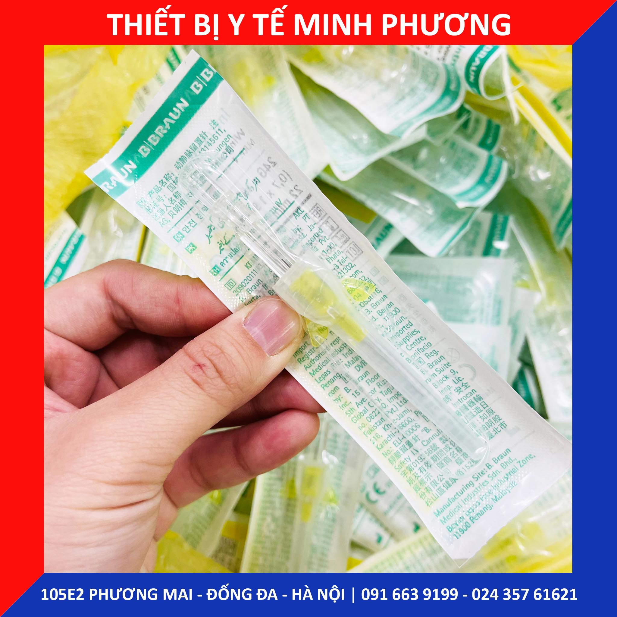 [Combo 10 chiếc] Kim luồn tĩnh mạch BRAUN các size