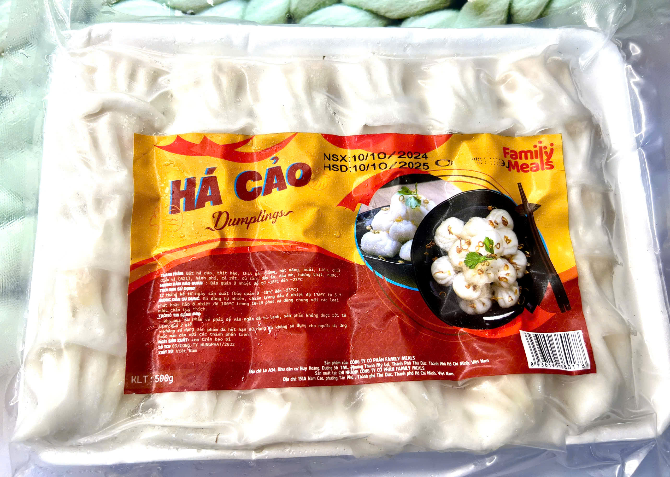 Khay 500g Há Cảo Nhân Thịt