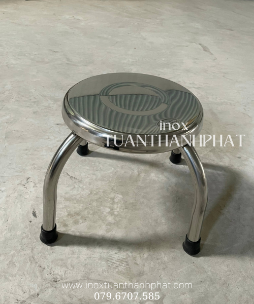 Ghế Đẩu 50cm - Ghế bàn ăn inox