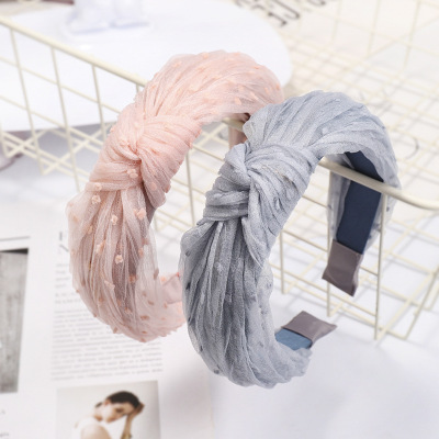 cài tóc ren lưới lụa sợi headband hàn quốc - ct168