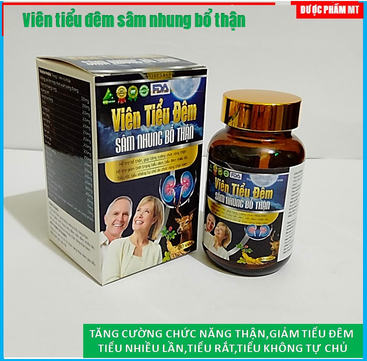 Viên Tiểu Đêm Sâm Nhung Bổ Thận giúp Tăng Cường Chức Năng Thận