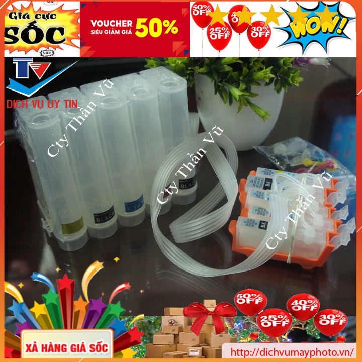 Dẫn mực ngoài liên tục Canon IX 6860 IX 6770 IX 6560 dẫn không mực chất lượng INECO