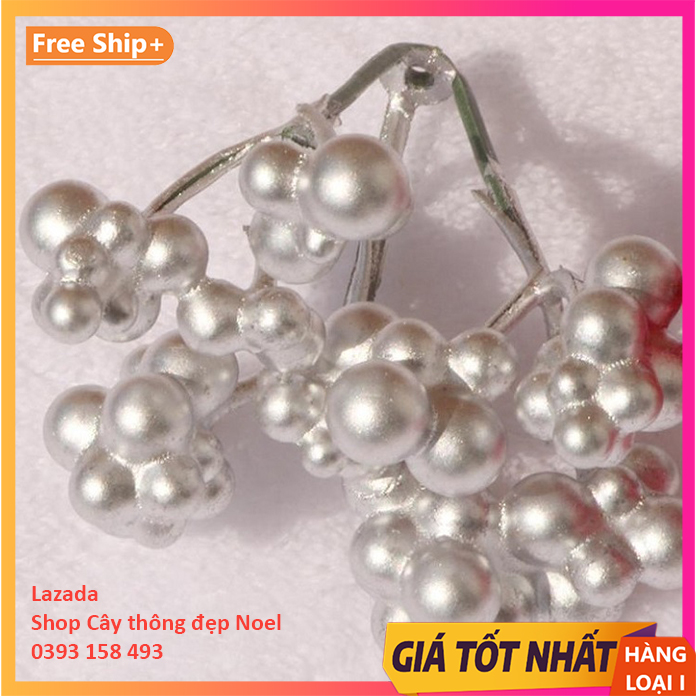 Set 3 chùm Cherry nhiều quả trang trí Noel giáng sinh, noel