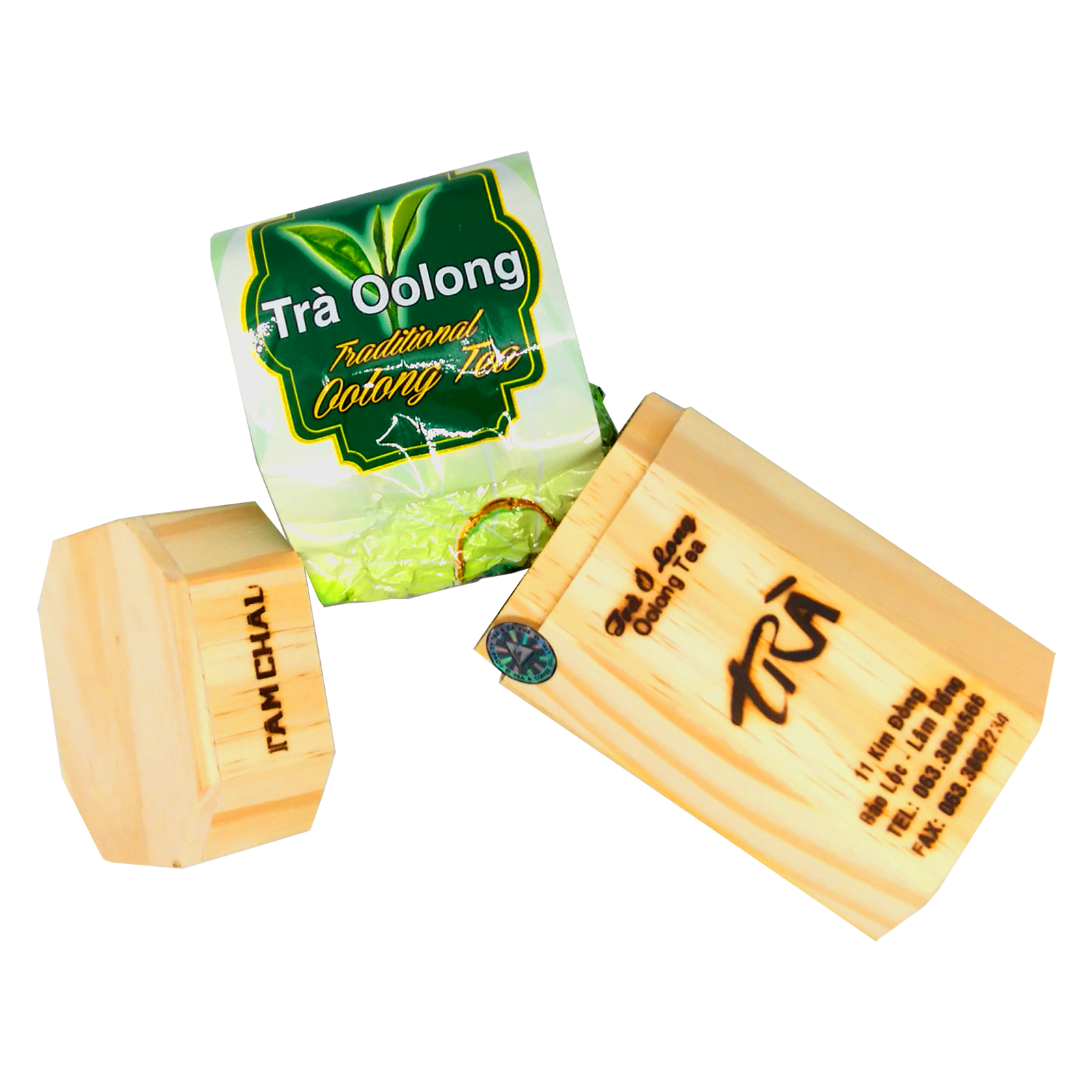 Trà Olong Tâm Châu Hộp Gỗ 100g
