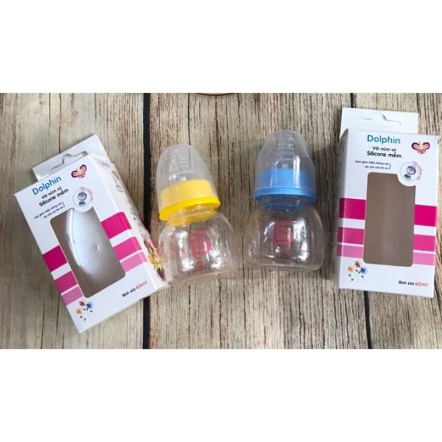 [HCM]Bình sữa Dolphin 60ml chính hãng
