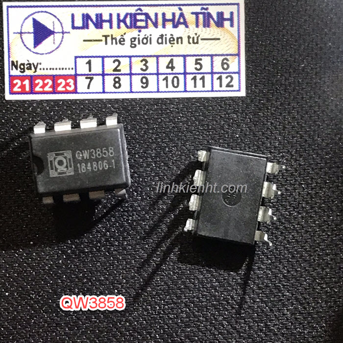 Linh kiện ic quản lý sạc pin qw3858 3858 dip-8 mới