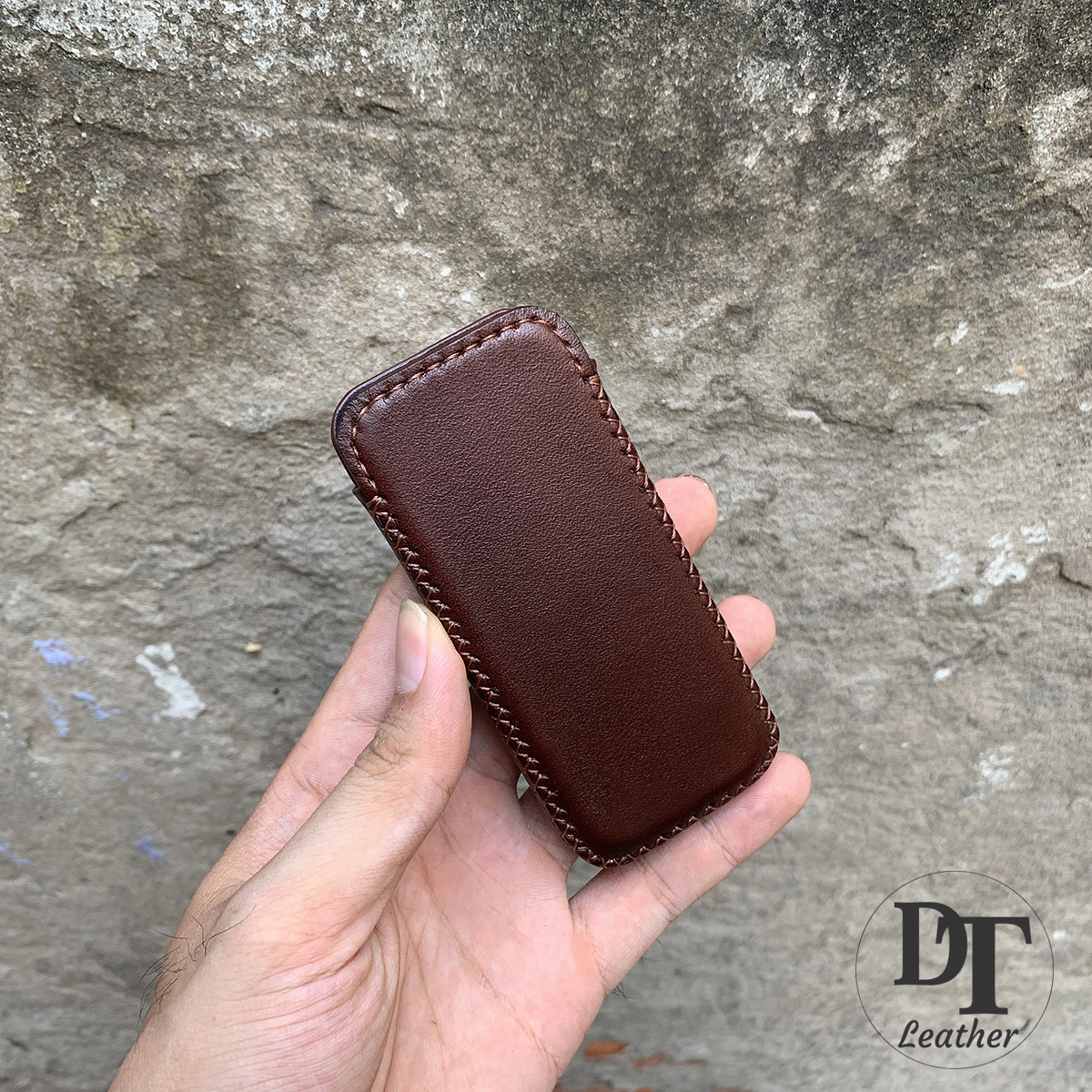 Bao điện thoại Nokia 8800 - Da thật nhập khẩu - Handmade thủ công - Màu Nâu