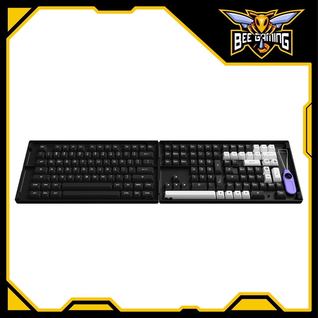 ♘⊕❇  Bộ Keycap AKKO WOB White on Black   Chất liệu PBT Double Shot   ASA Profile   158 nút