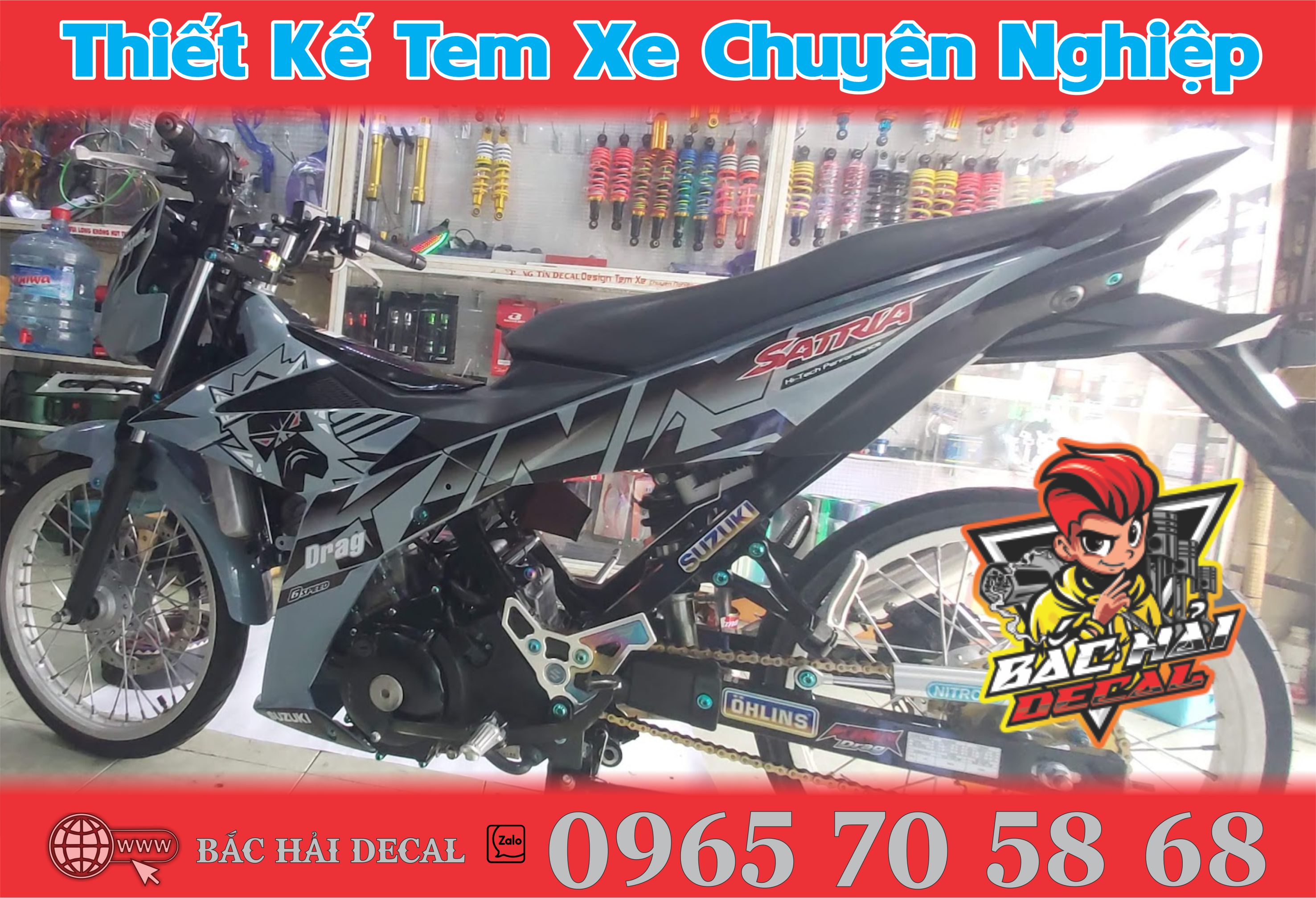 TEM Rời SATRIA FI XANH XI MĂNG