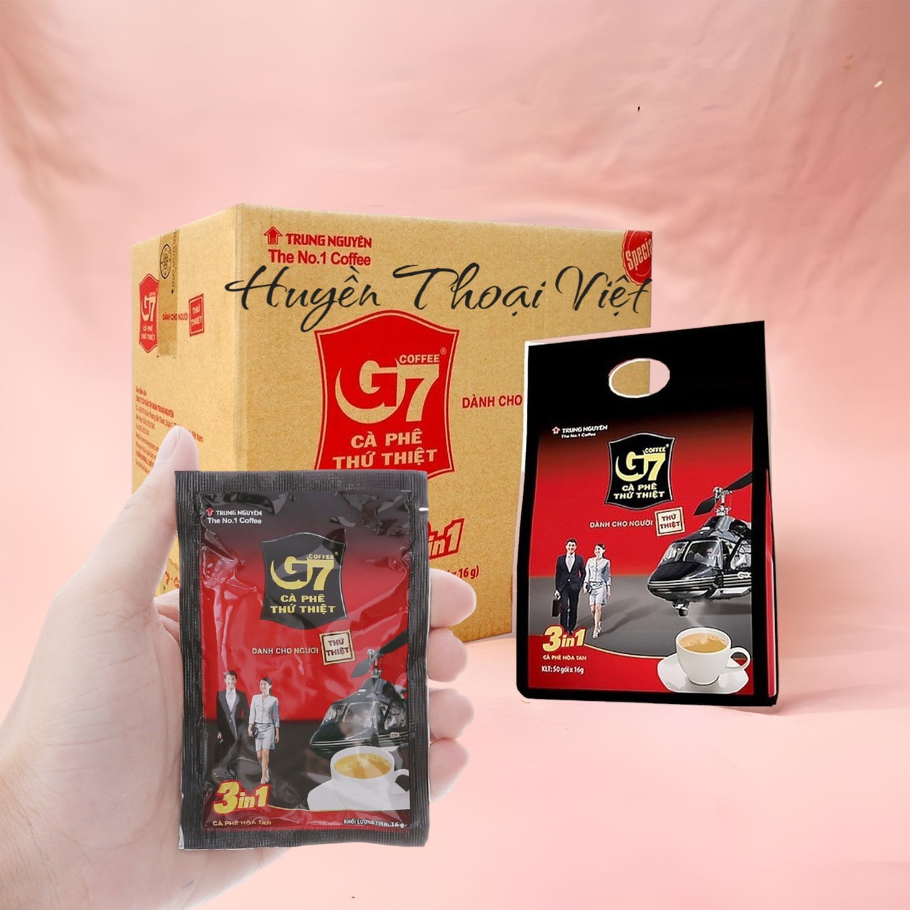 THÙNG CAFE SỮA G7 - LOẠI 50 GÓI - THÙNG 10 TÚI( MỖI TÚI 50 GÓI)