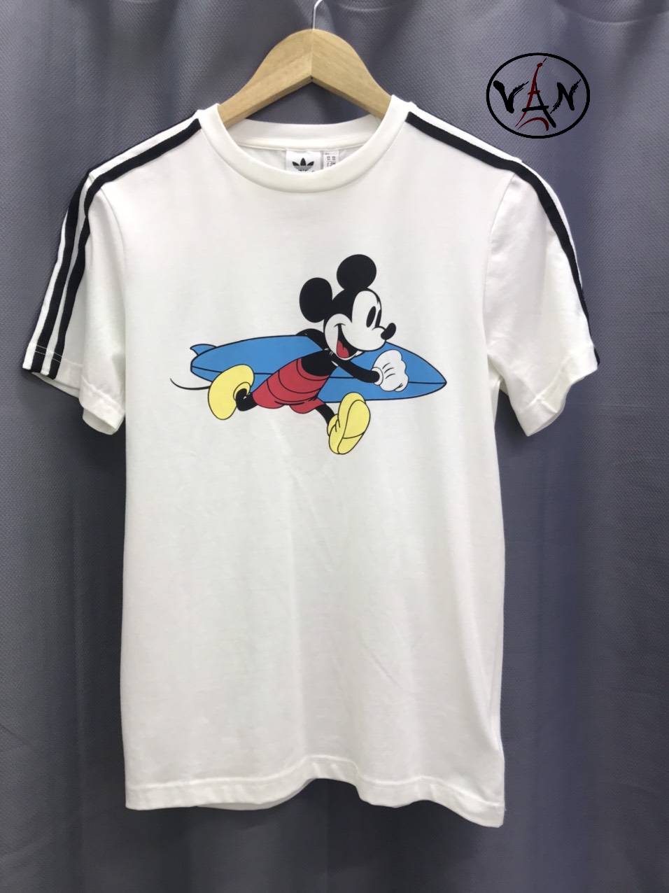 [HCM][Adidas] Áo adidas hình chuột Mickey - White