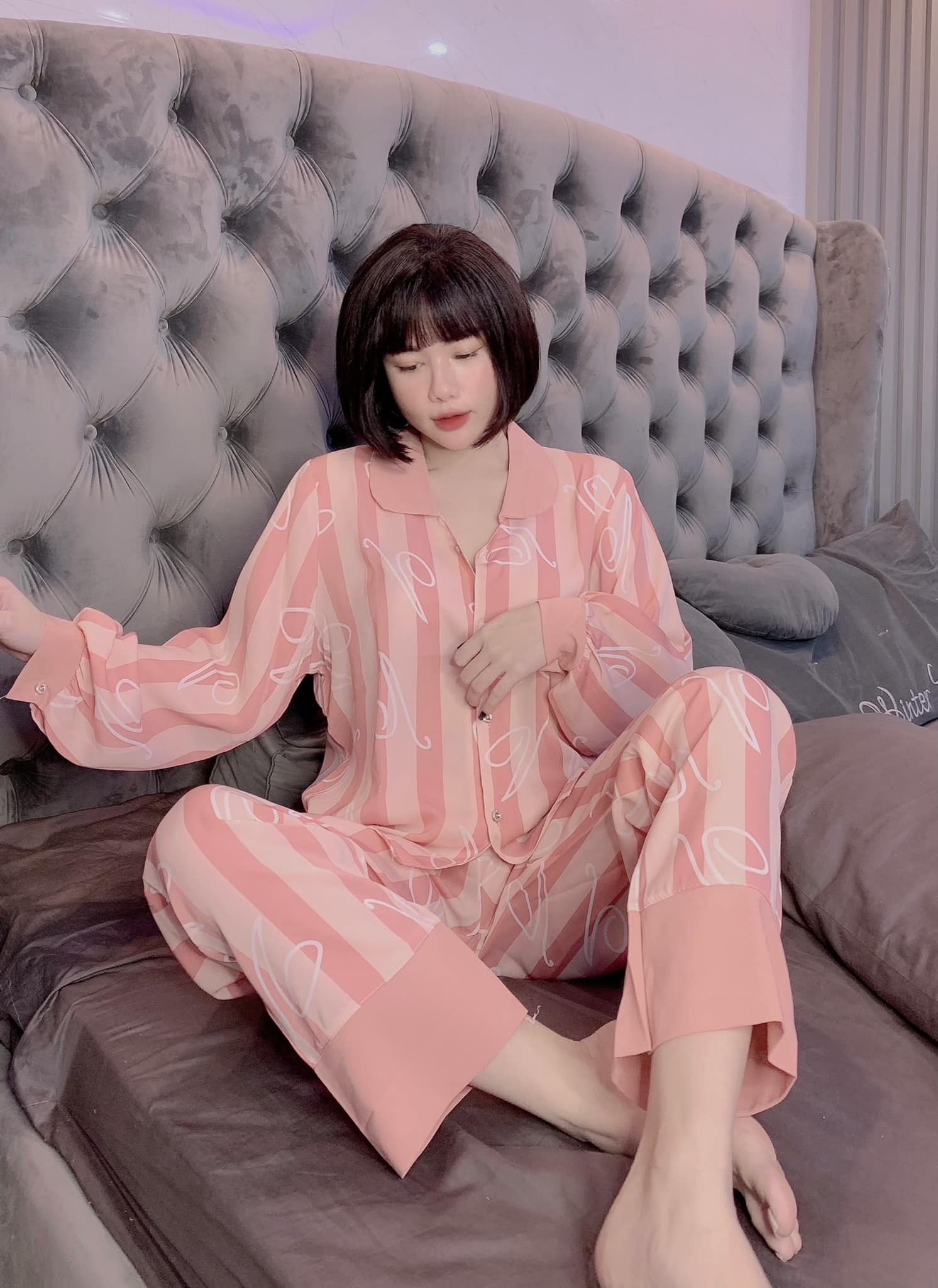 Bộ ngủ Pijama tay dài