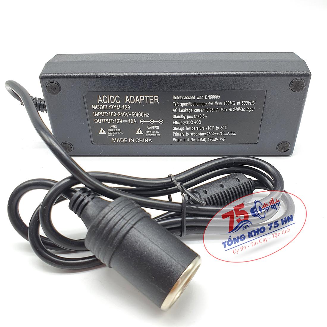 Bộ Đổi nguồn 220v sang 12v  10A - 120w (màu đen)
