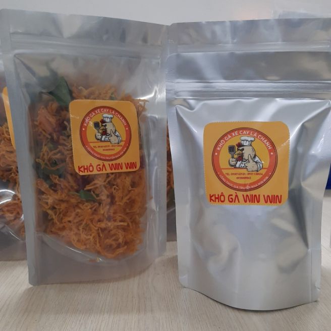 [HCM]khô gà Win Win túi zip loại ?? gr