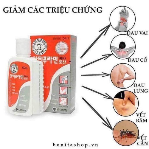 Dầu Nóng Xoa Bóp Antiphlamine từ Hàn Quốc 100ml