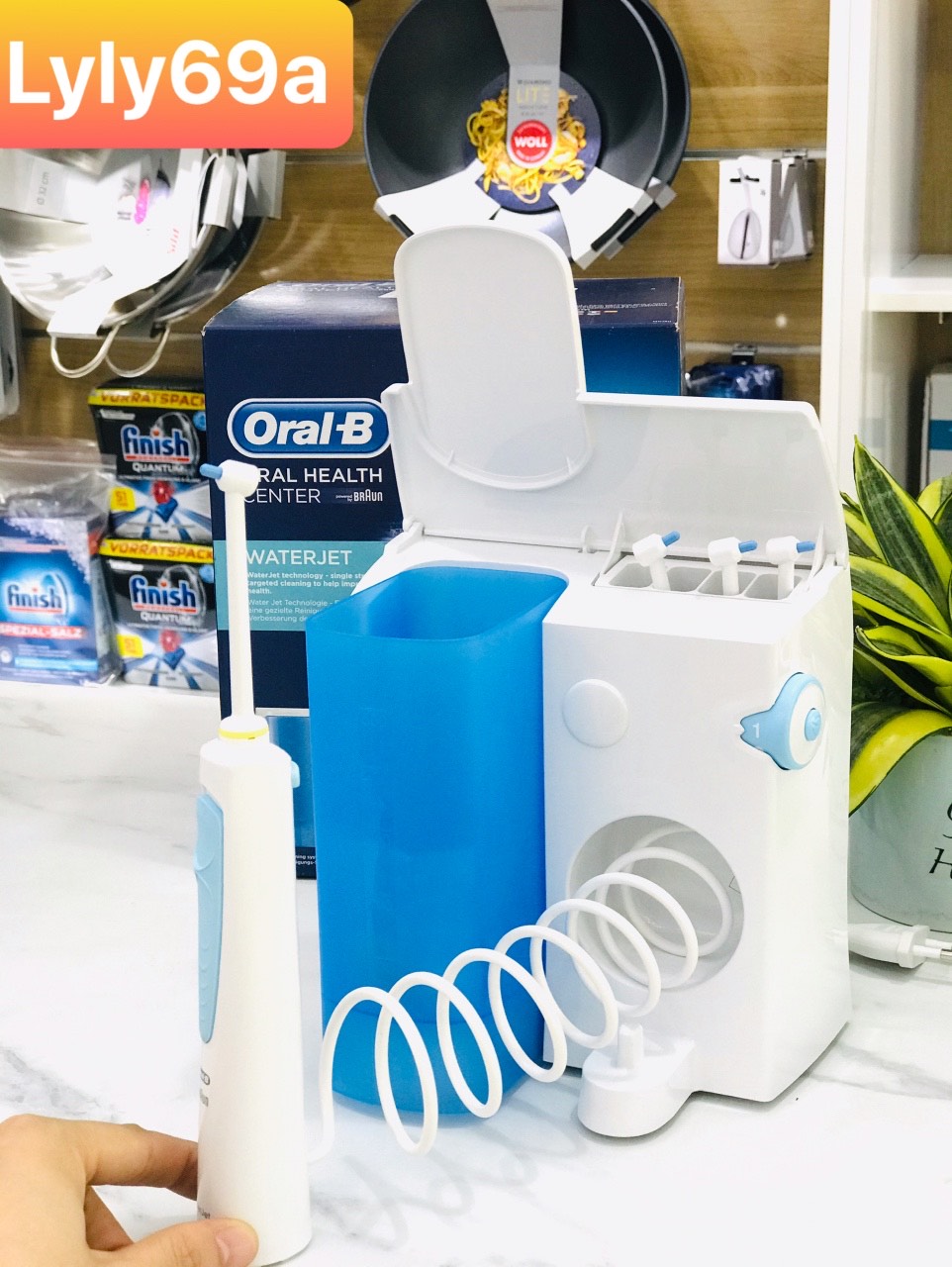 Máy tăm nước Oral-B WaterJet [ Nhập Đức 4 đầu tăm  bảo hành 12 tháng ]