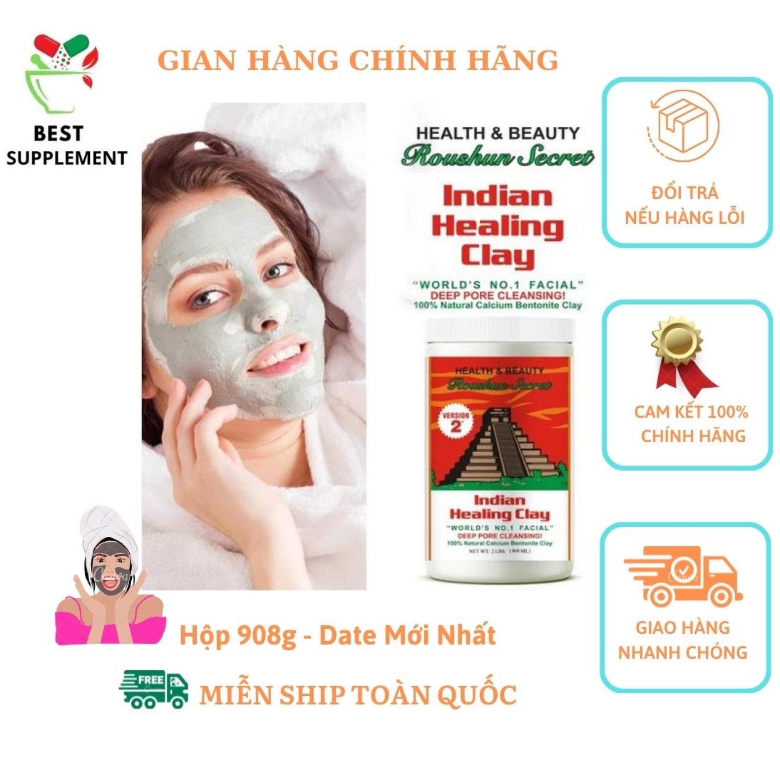 Mặt nạ đất sét, Aztec Secret, Indian Healing Clay, Deep Pore Cleansing, 2 lbs (908 g)