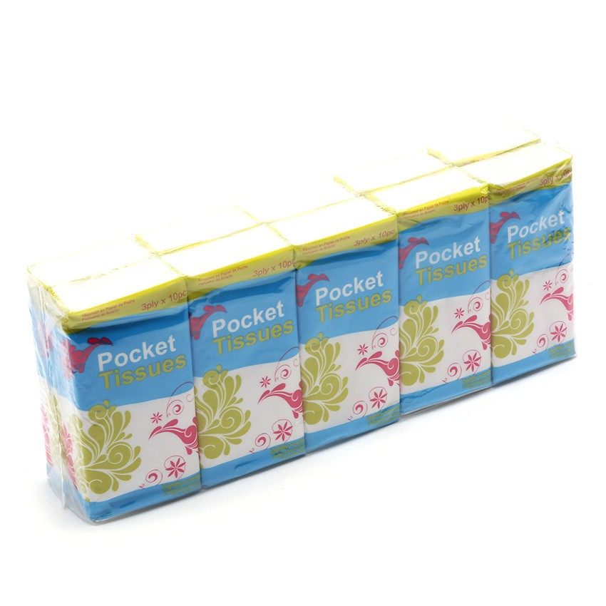 Khăn giấy bỏ túi 3 lớp 10x10 túi uncle bills bp0029