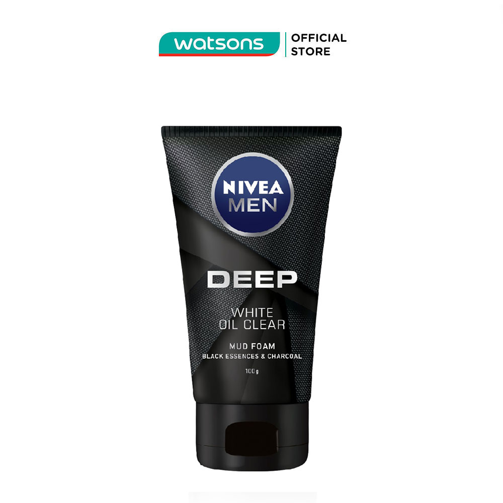 Sữa rửa mặt nam than đen hoạt tính sáng da nivea 100g