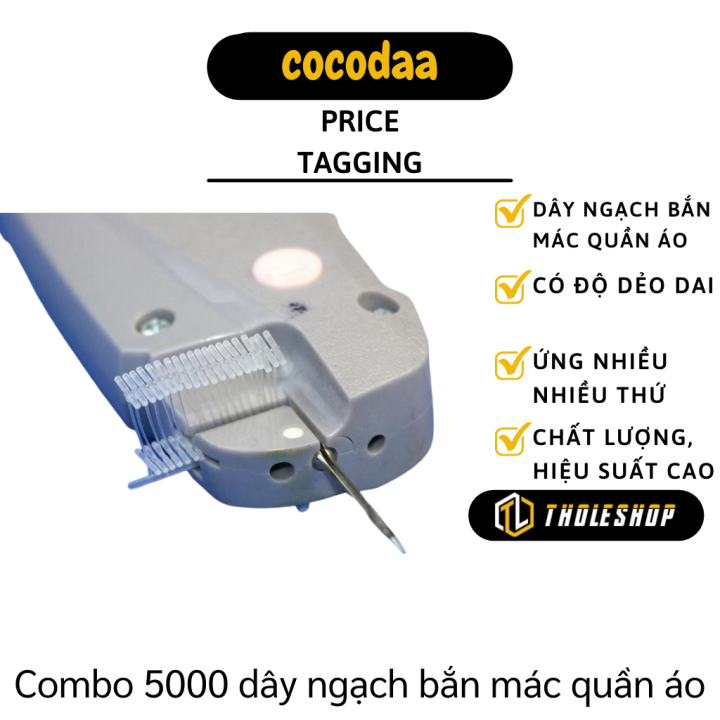 Combo 5000 dây ngạch bắn mác quần áo 15mm dùng cho dụng cụ bắn tem mác quần áo sản phẩm - Phụ kiện may mặc - Đồ để bắn mác quần áo