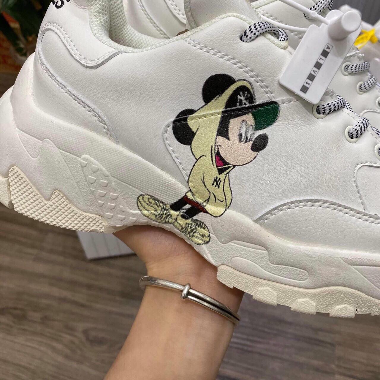 [CHÍNH HÃNG] Giày MLB Mickey vàng (full box bill)
