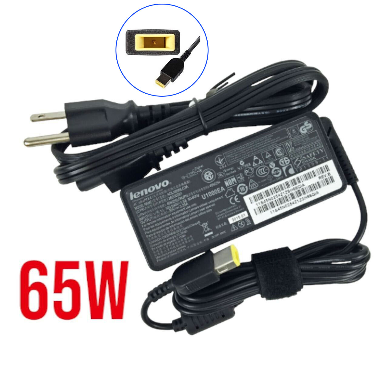Bộ sạc laptop lenovo thinkpad 20v 3.25a 65w đầu vuông