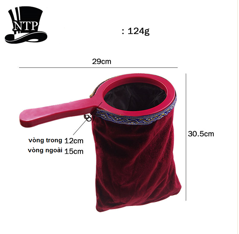Đồ chơi Ảo thuật túi càn khôn 3 ngăn hàng chuẩn xịn 400magic biến dc 2 lần