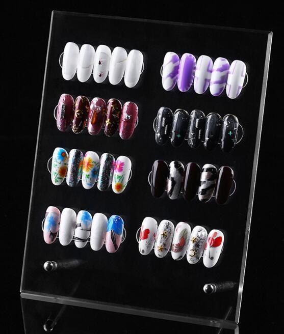 Khung Mica Trưng Bày Mẫu Móng, Bảng Bày Móng Nail
