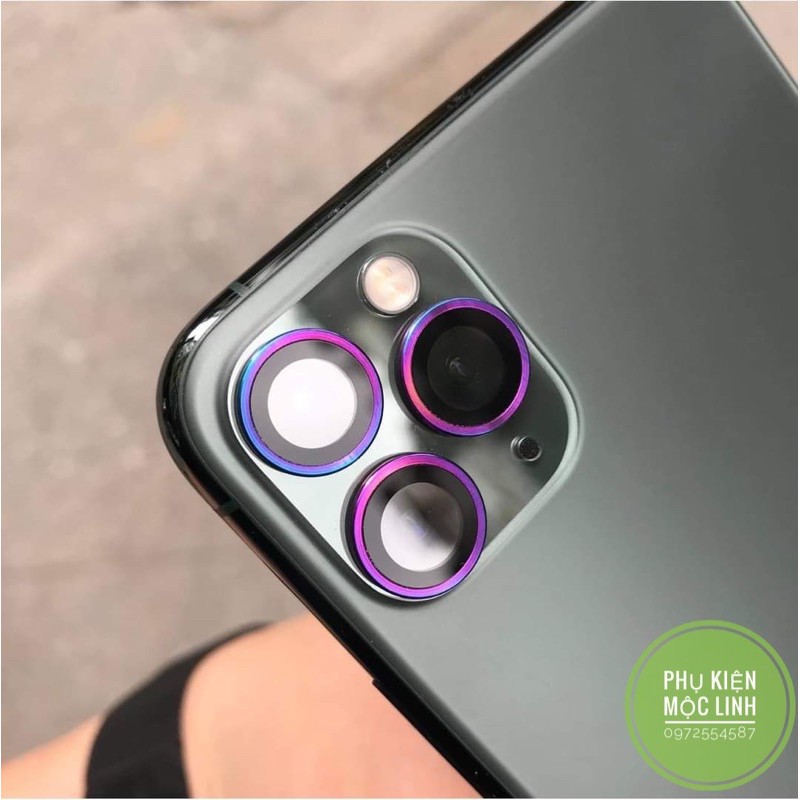 Iphone 11 11 Pro Max 12 Mini 12 12 Pro max màu Titan [Bộ 3 mắt] Dán từng mắt camera chống trầy Chính hãng Kuzoom  Bảo vệ