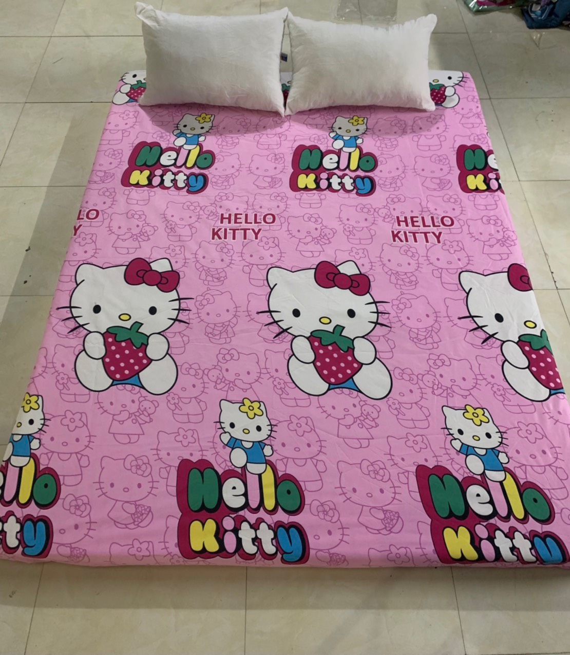Ga chống thấm hoa văn cotton dành cho nệm cao 15-25 cm , ga chống thấm cotton hoạ tiết, ga chống thấm cotton kháng khuẩn, an toàn cho bé