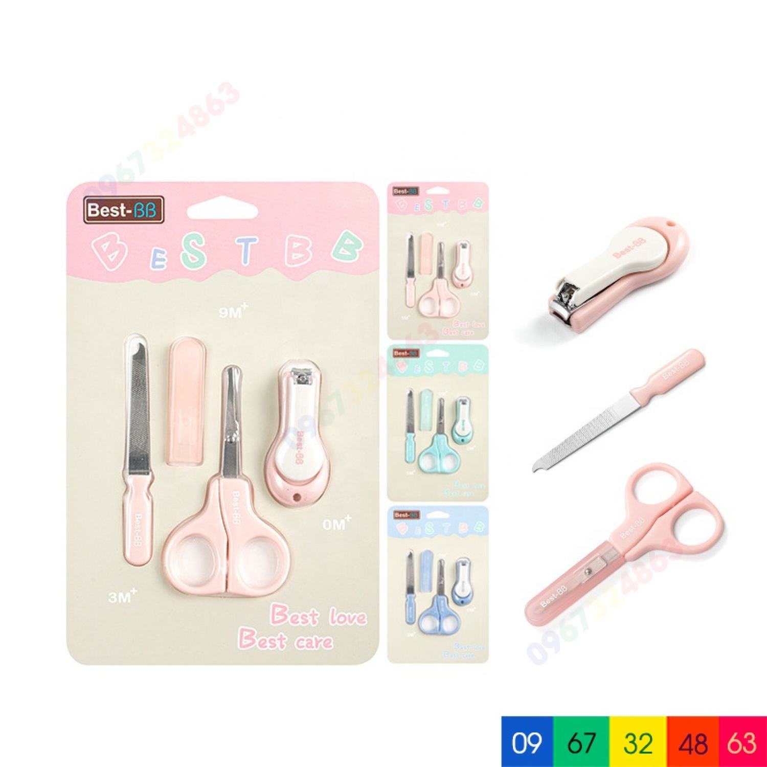 Bấm móng tay cho bé BEST BB CAO CẤP 4 MÓN