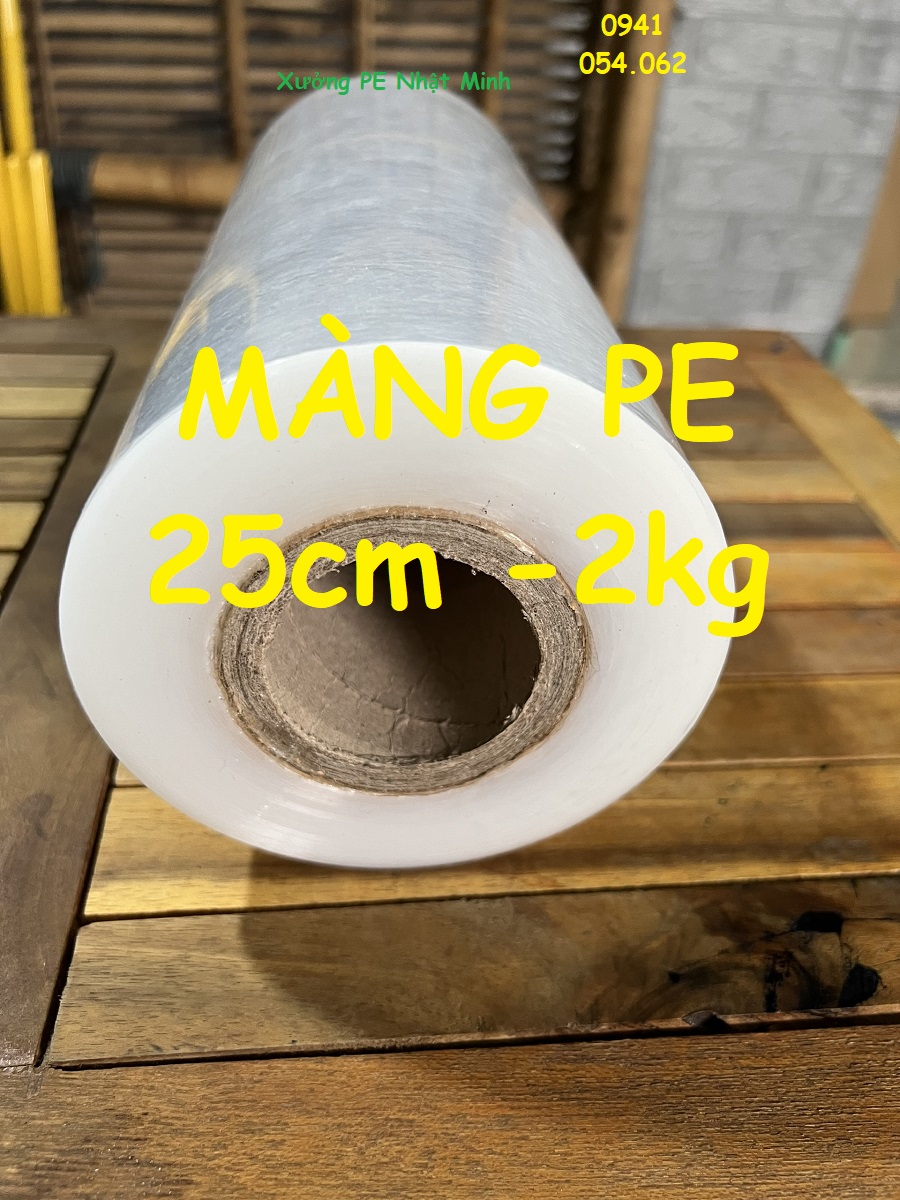 Màng PE, màng co,  màng quấn 25cm