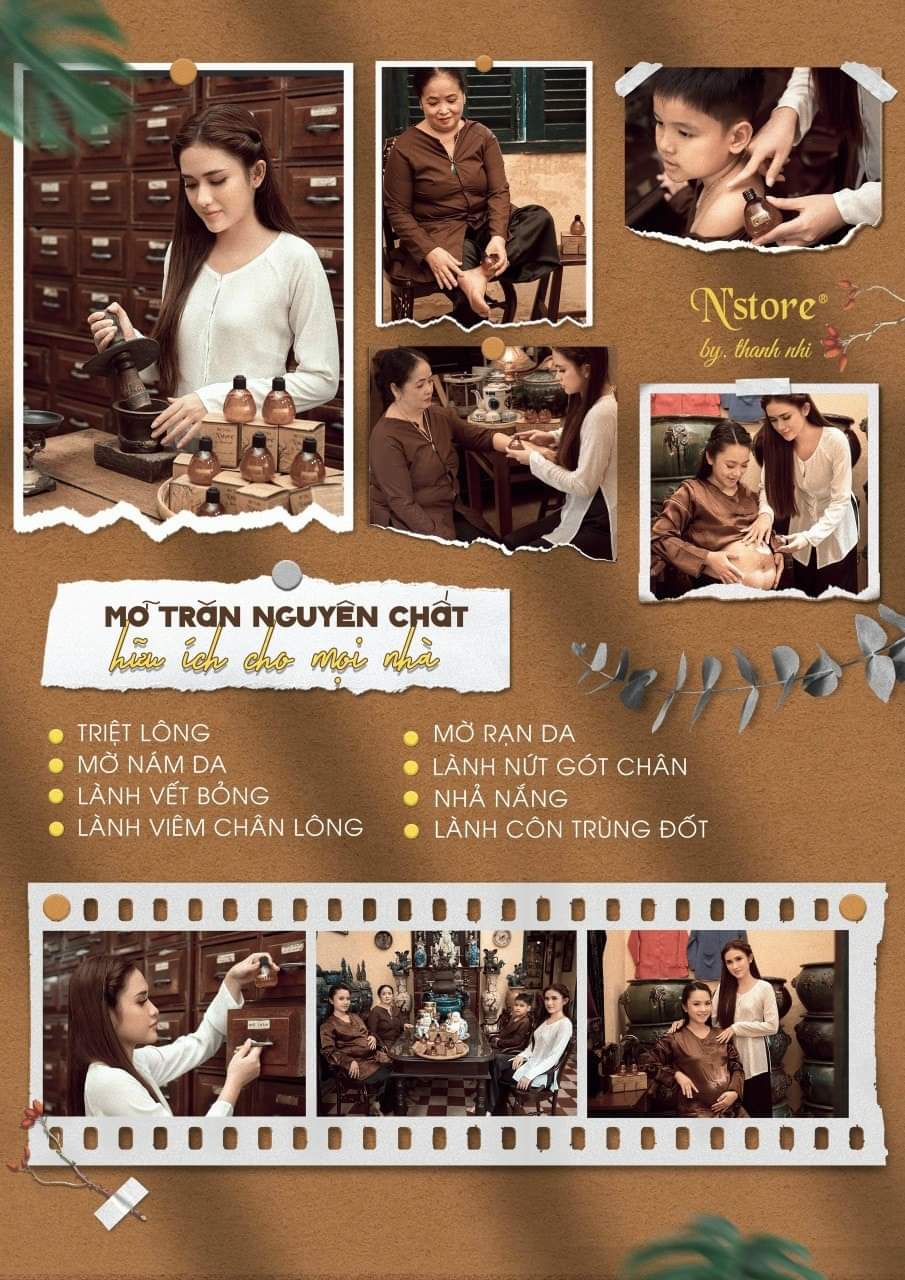 Tinh Chất Mỡ Trăn Nguyên Chất triệt lông, mờ rạn da N'Store 75gr