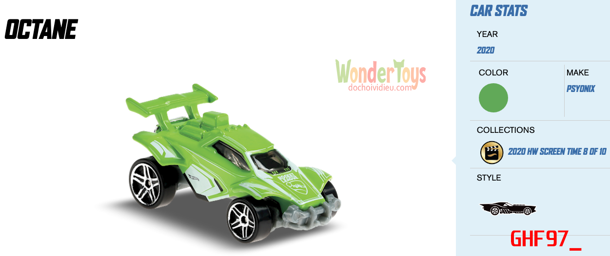 Xe mô hình Hot Wheels Octane Collections Hw Screen Time - 2020 - GHF97