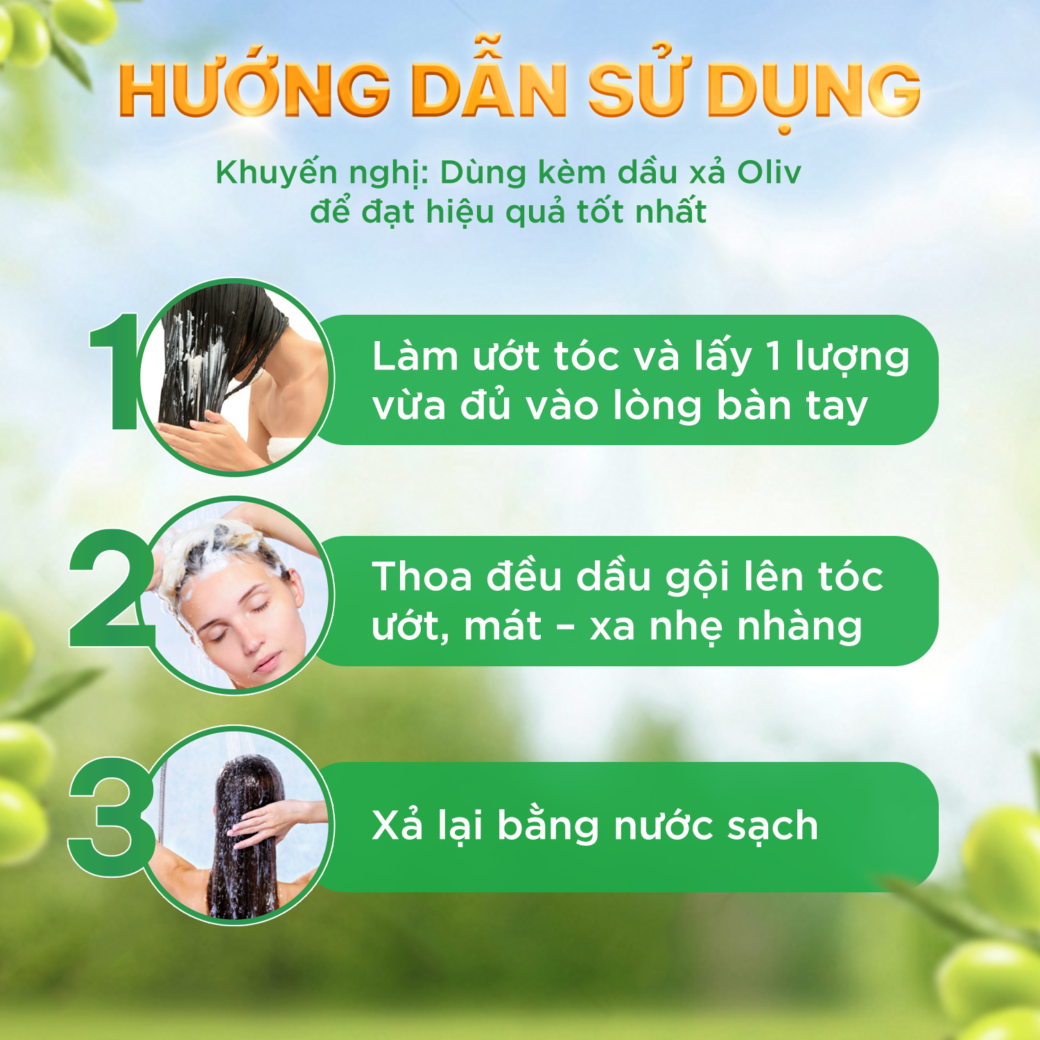 Dầu Gội Ôliv Chắc Khỏe 250ML