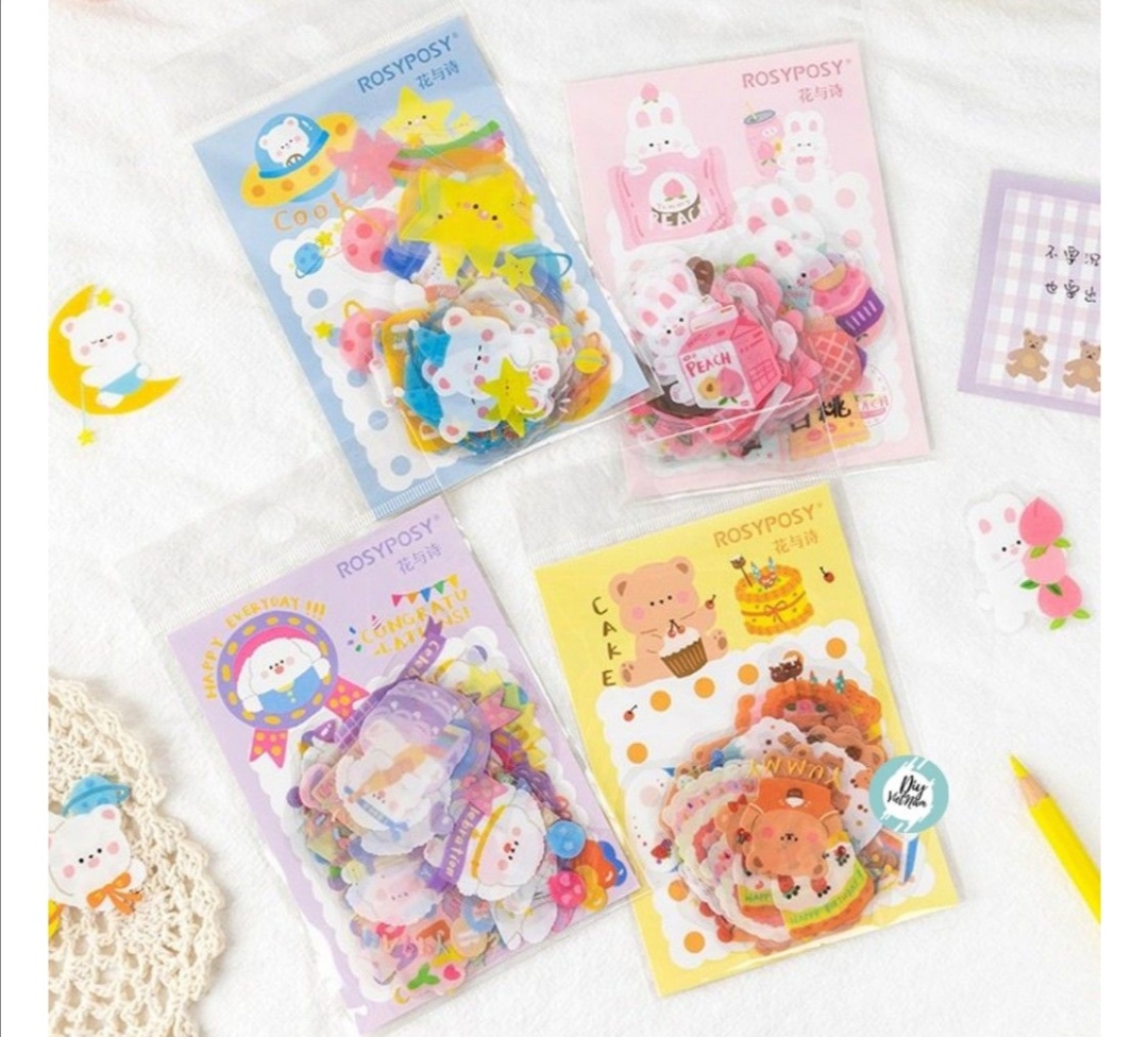 [HCM]GÓI STICKER ROSY POSY