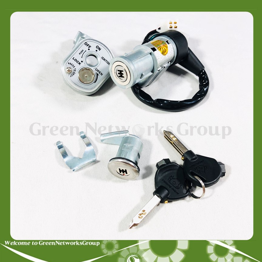 [HCM]Ổ khoá chống trộm 6 cạnh cho Wave RS có kèm khóa yên Greennetworks