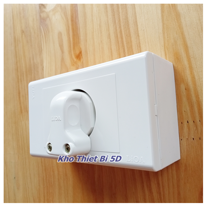 Ổ cắm đơn eu 2 chấu 16a có tiếp địa - phích cắm eurf5 lioa chính hãng
