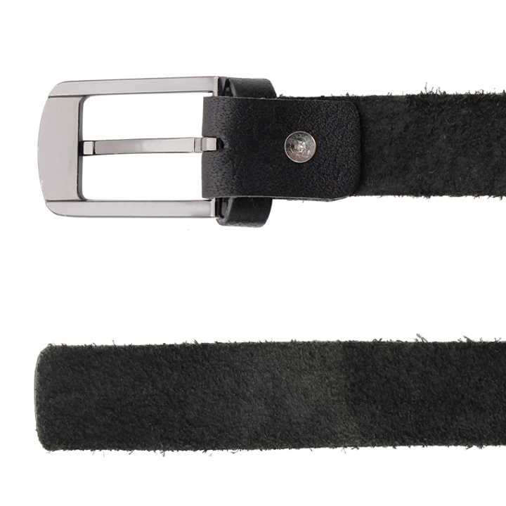 Dây thắt lưng nữ da bò 1 lớp màu đen TH5102.