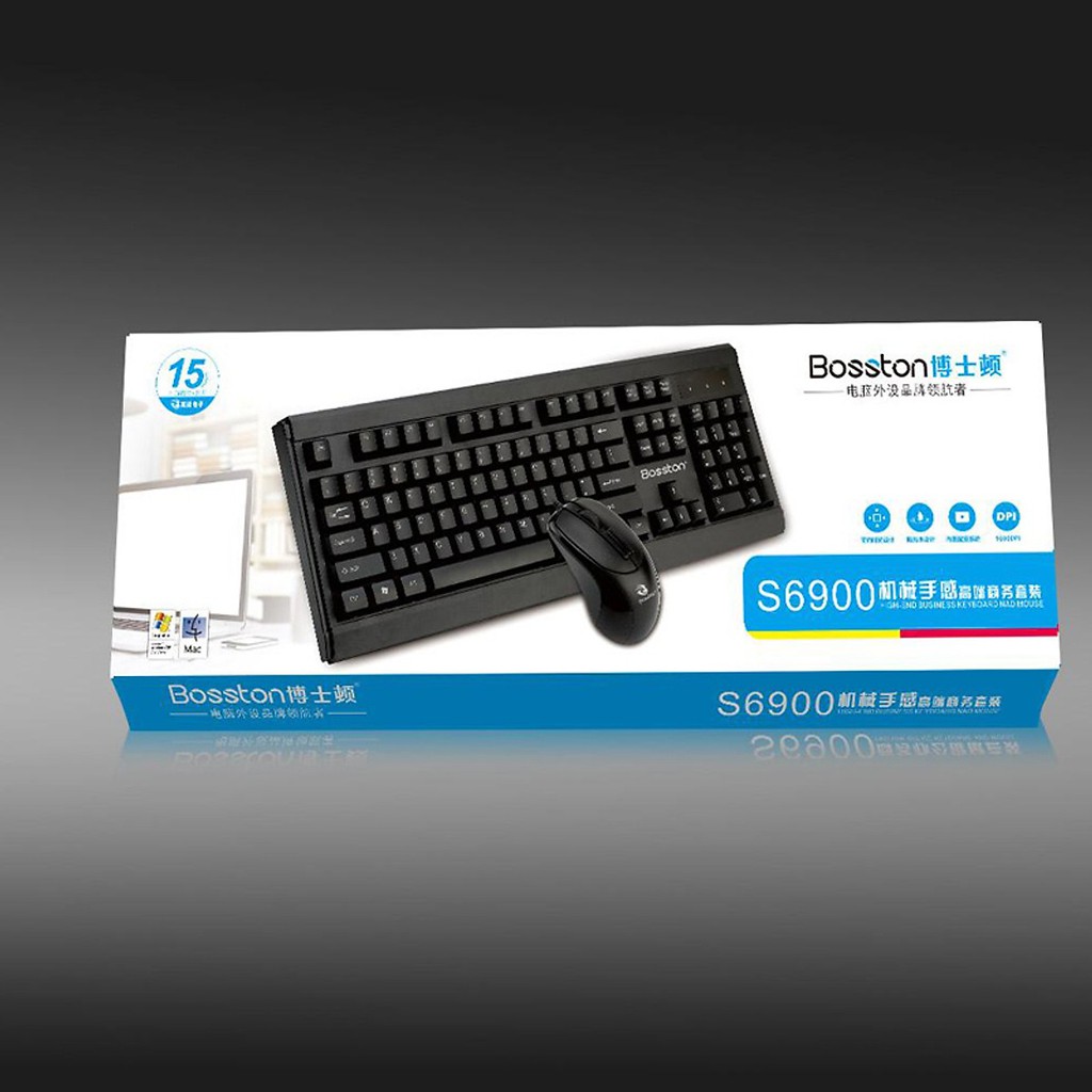 COMBO bàn phím chuột  BOSSTON DAY S6900