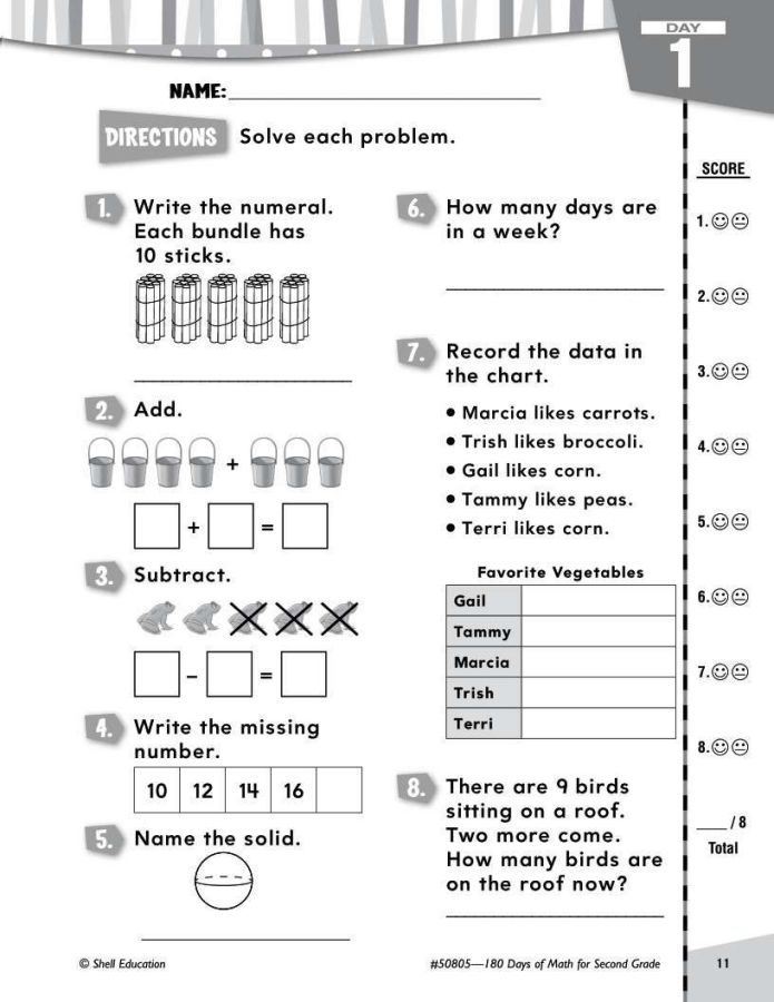 [Trọn Bộ] 180 Days of Math – (Grade 1-4)  [Trọn Bộ] 180 Days of Math