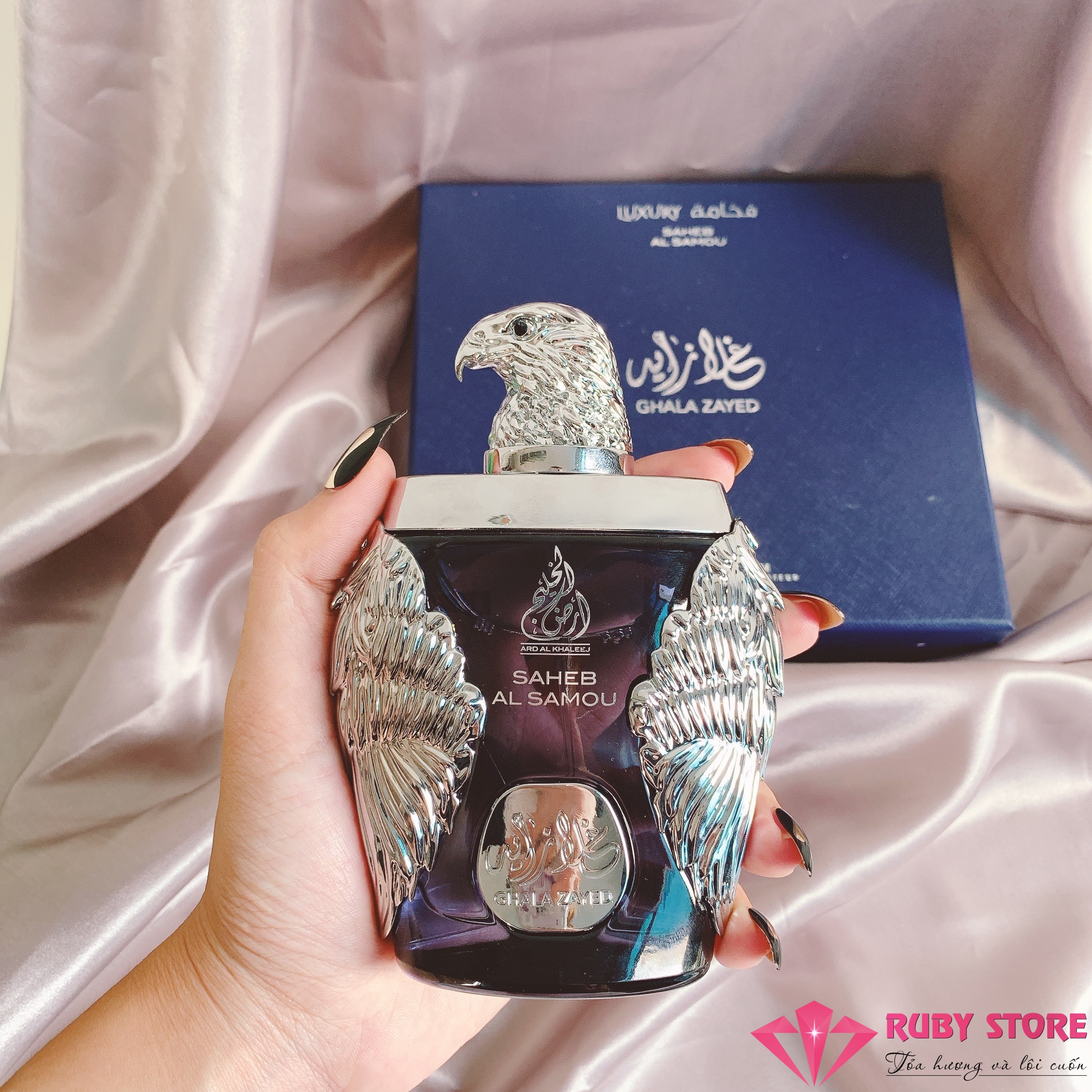 [HCM]Nước hoa nam Ghala Zayed Saheb Al Samou Luxury (đại bàng xanh) 100ml