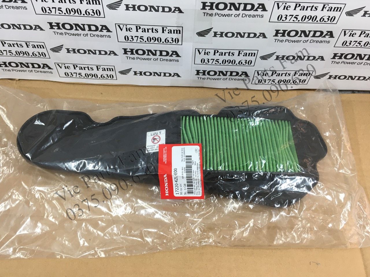 Lọc Gió Vision 2012, Vision 2013 (Vision đời đầu), hàng din Honda mới 100%