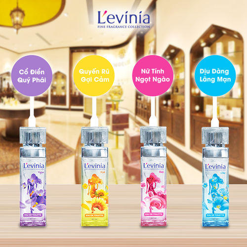[Nhập RS0822 giảm 30k cho đơn 99k]Nước Hoa Cao Cấp Dạng Xịt Levinia EDT 55ml